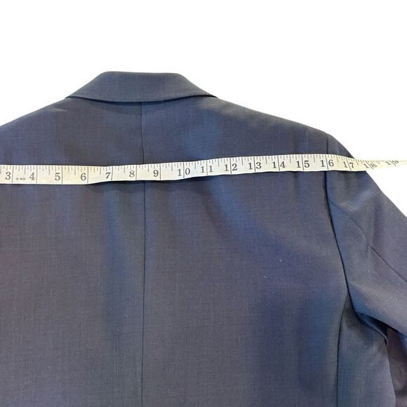 Theory Men's Wool Double Button Navy Blue Slim Fit Blazer, 36 - Picture 9 of 11